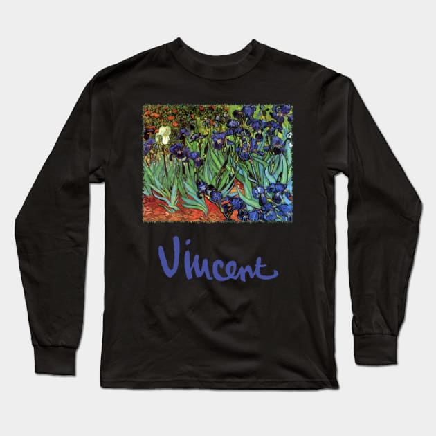 Irises by Vincent van Gogh Long Sleeve T-Shirt by MasterpieceCafe